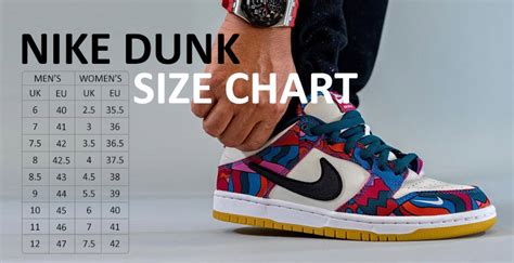 welke maat nike dunk low|nike dunks size guide.